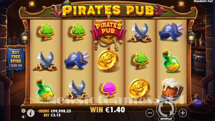 Trik bermain slot online di Pirates Pub